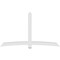 Ekena Millwork Bellingham Architectural Grade PVC Gable Bracket, 108"W x 63"H x 4"D x 6"F, 14/12 Pitch GBP108X63X0406BEL00 - alternate 4